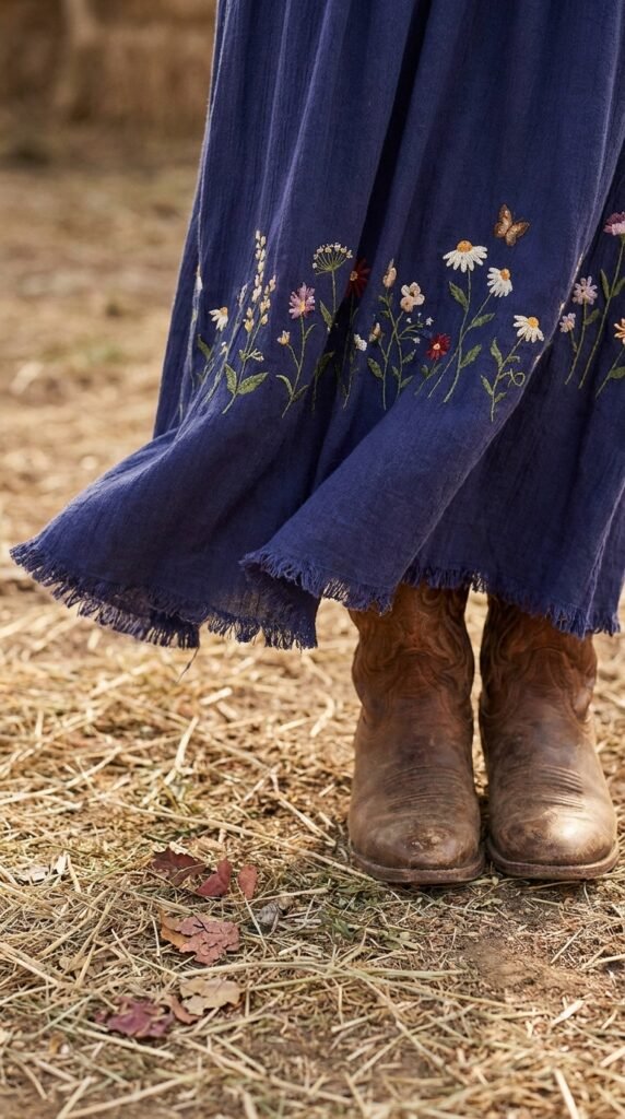 Floral Maxi Dress and Belt