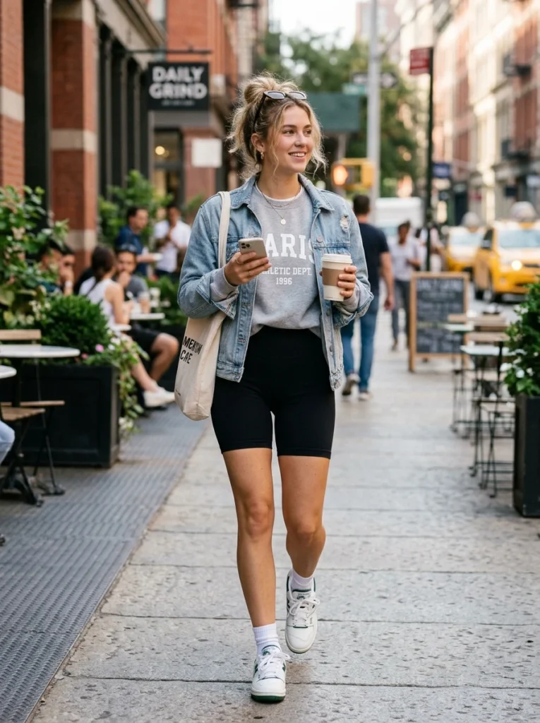  Effortless High-Waisted Biker Shorts Trend