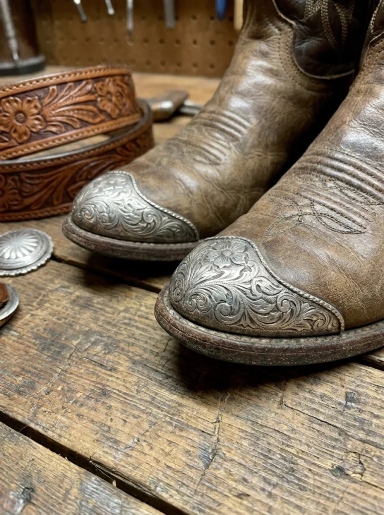 Engraved Metal Boot