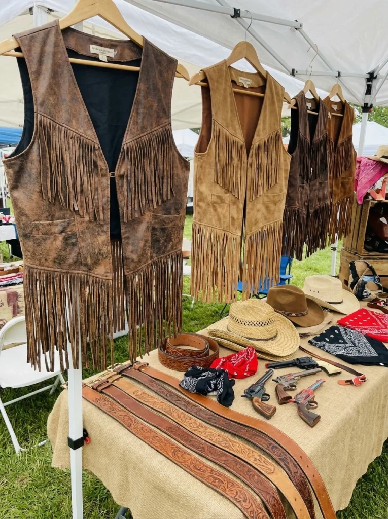 Faux Leather Fringe Vests
