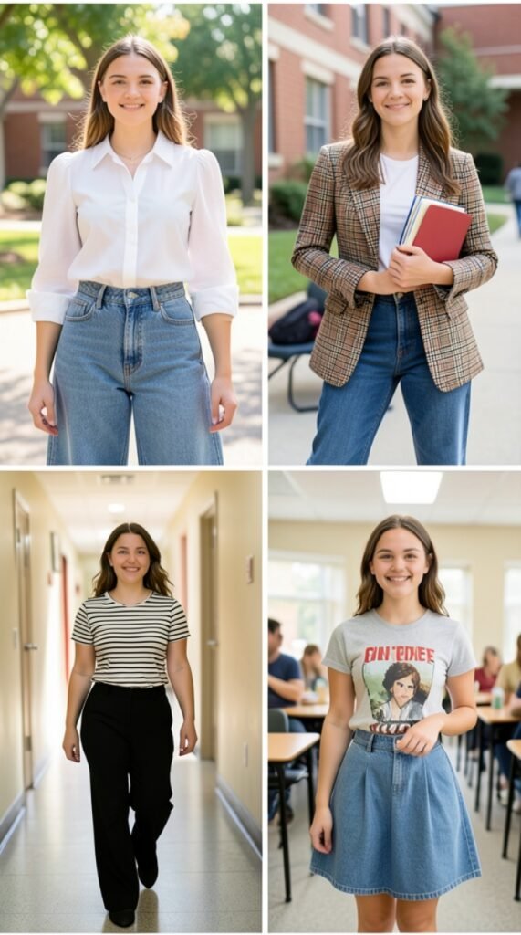Back to School Outfits Pear / Triangle Body Shape
