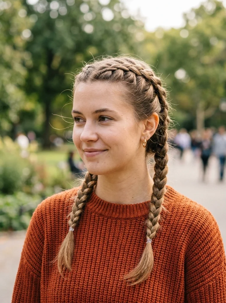 French Braid Pigtails