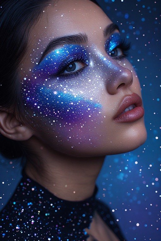 Galaxy Makeup Look