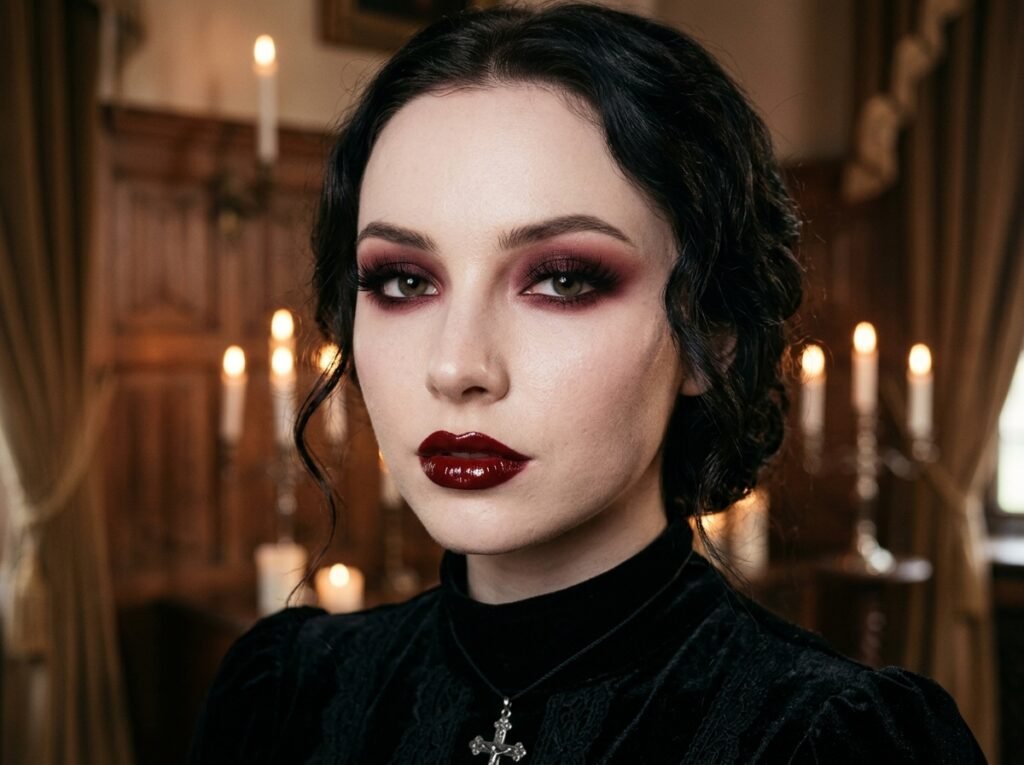 Glam Vampire Makeup Look