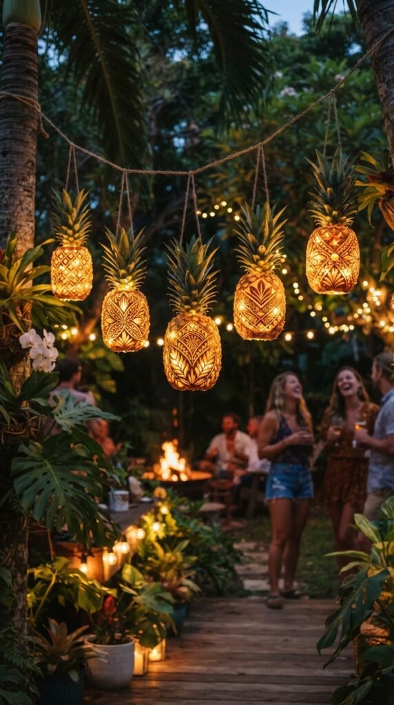 Glowing Pineapple Lanterns