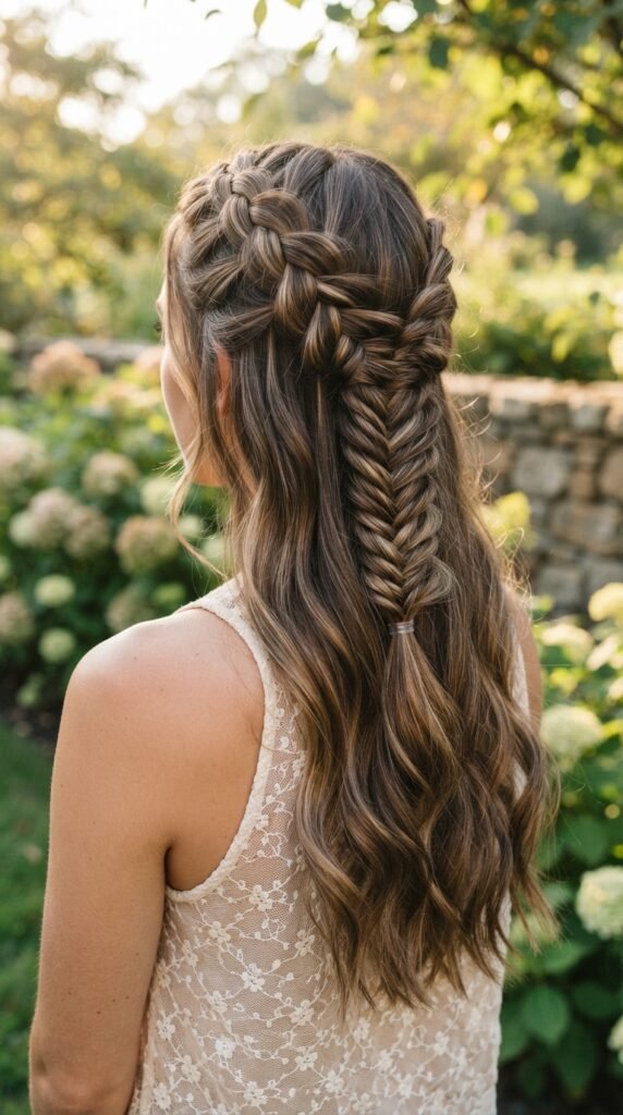 Half-Up Braided Hairstyle