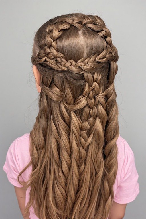 Half-Up Braided Hairstyle