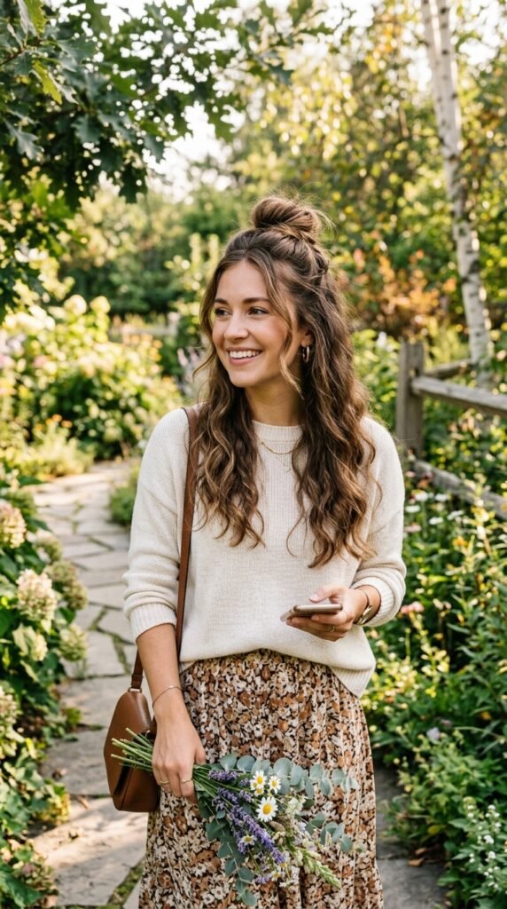 Half-Up Topknot Hairstyle