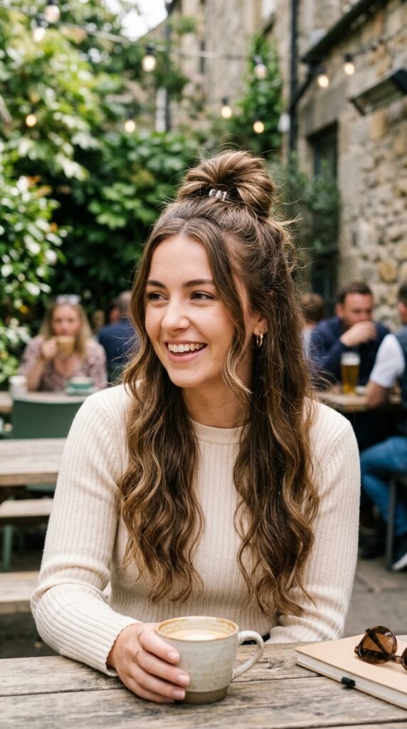 Half-Up Topknot Hairstyle