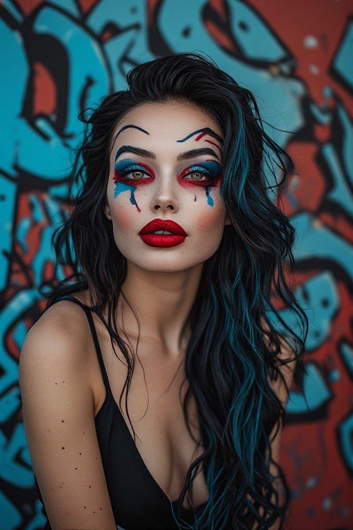 Harley-Inspired Makeup Look