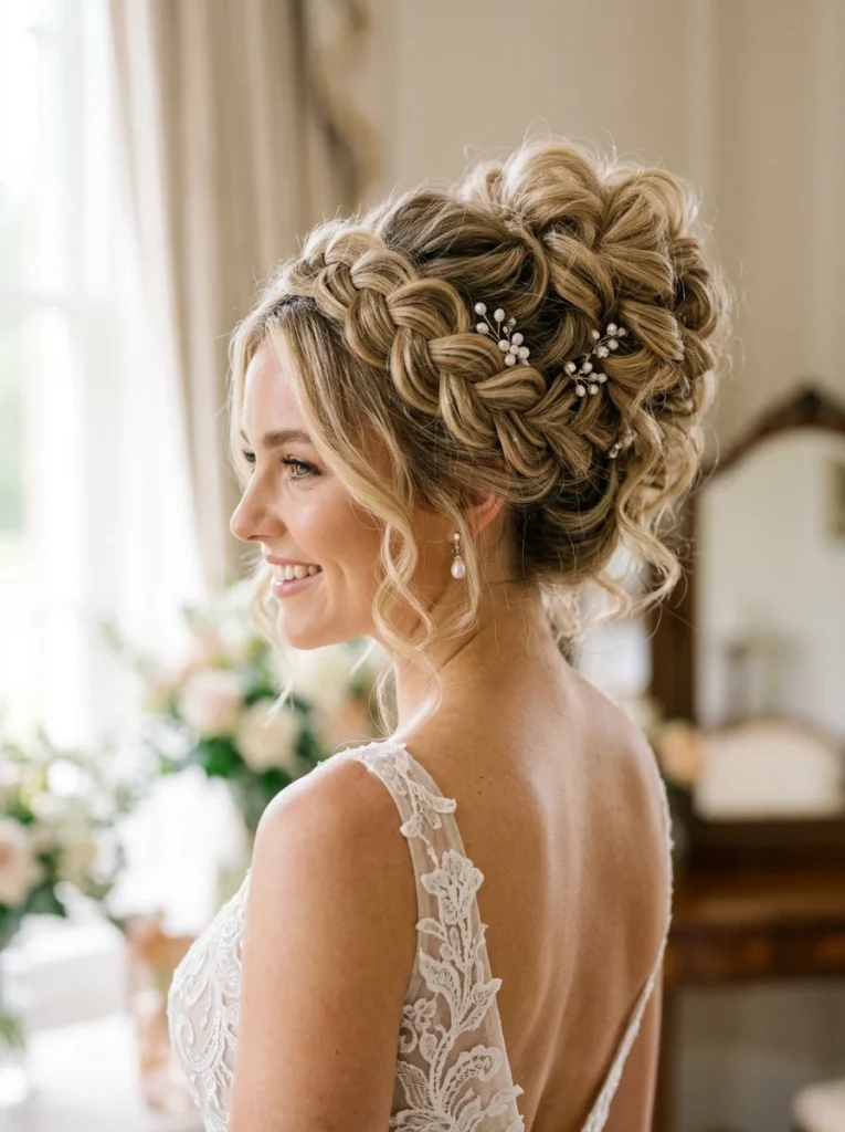 Voluminous Crown Updo