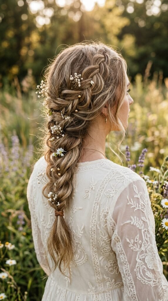 Loose Boho Braid Hairstyle
