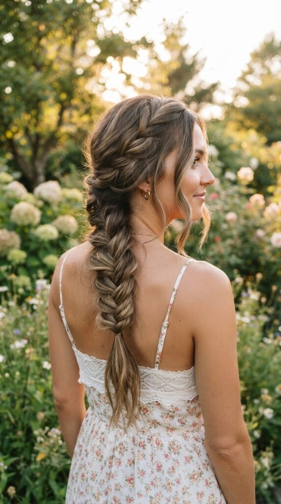 Loose Side Braid Hairstyle