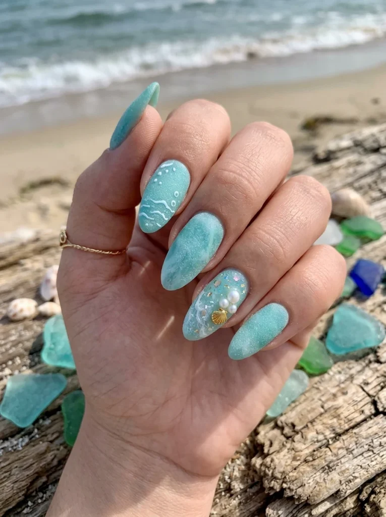 Matte-Turquoise-Sea-Glass
