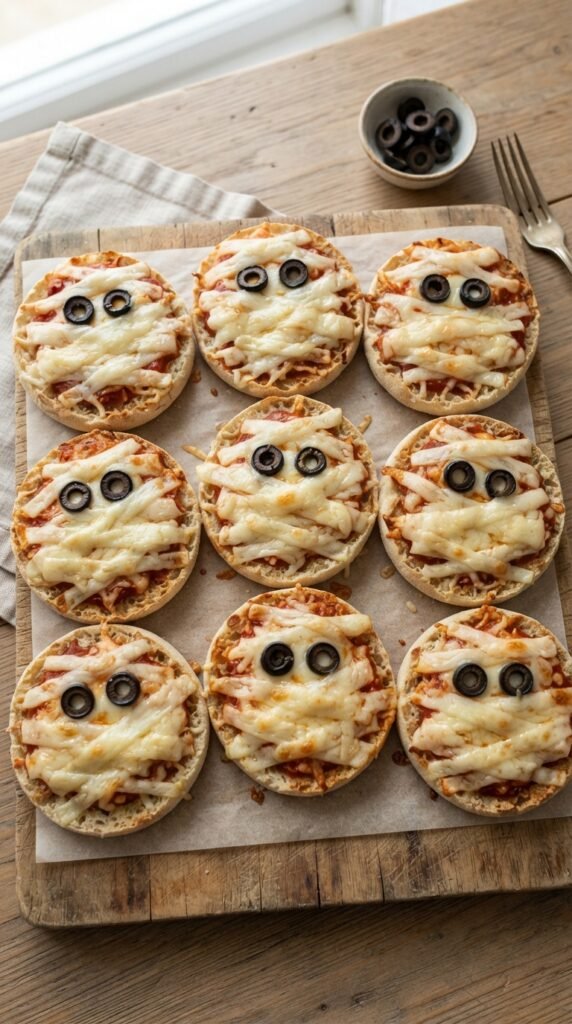 Mini Mummy Pizzas