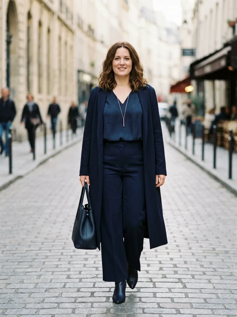  Monochromatic Dark Column Look