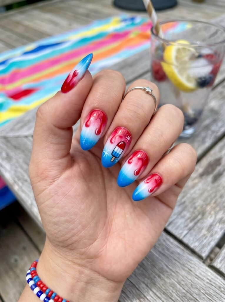  Ombre Melt Bomb Pop Nails
