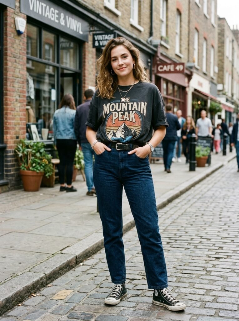 Oversized Graphic Tee (Tucked)