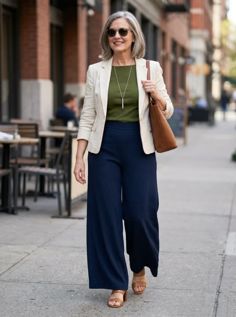 Palazzo Pants and Fitted Top