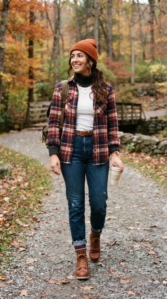 Plaid Flannel Layered Look Outfit