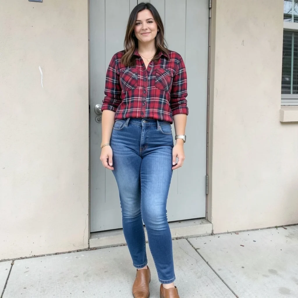 Plaid Flannel and Skinny Jeans