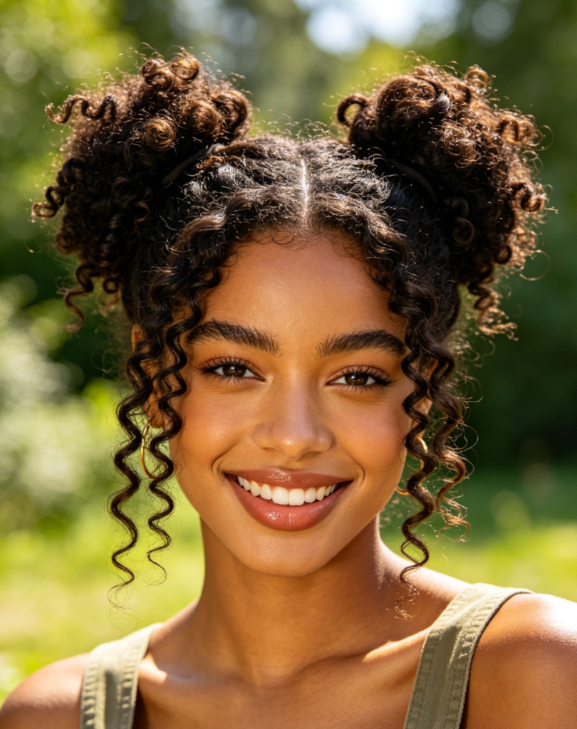 Playful Space Buns -