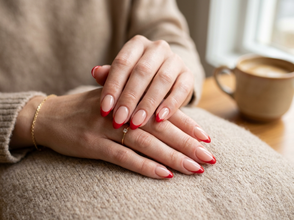 Red French Tips