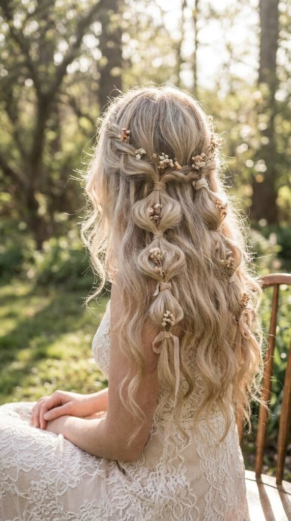 Romantic Bubble Braids