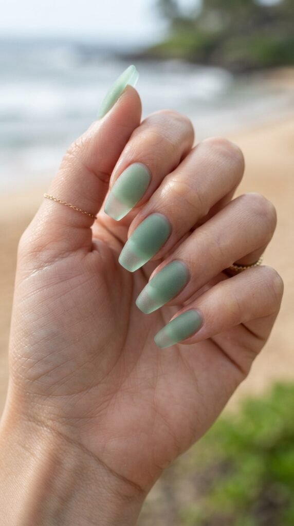 Sea Glass Jelly Nail Art