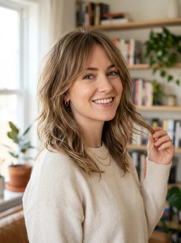 Shoulder-Length Cut with Wispy Layers