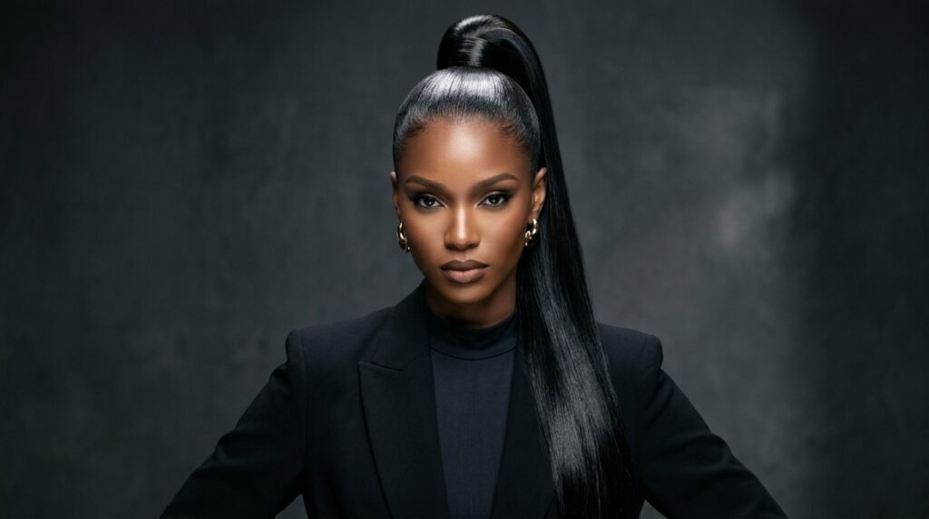 Sleek High Ponytail Hairstyle