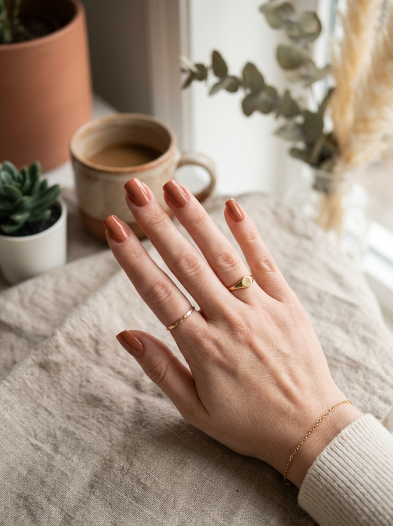 Soft Terracotta Nails