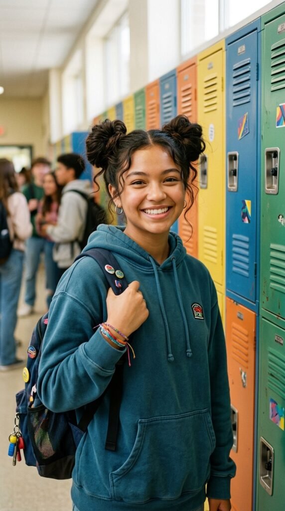 Space Buns Hairstyle