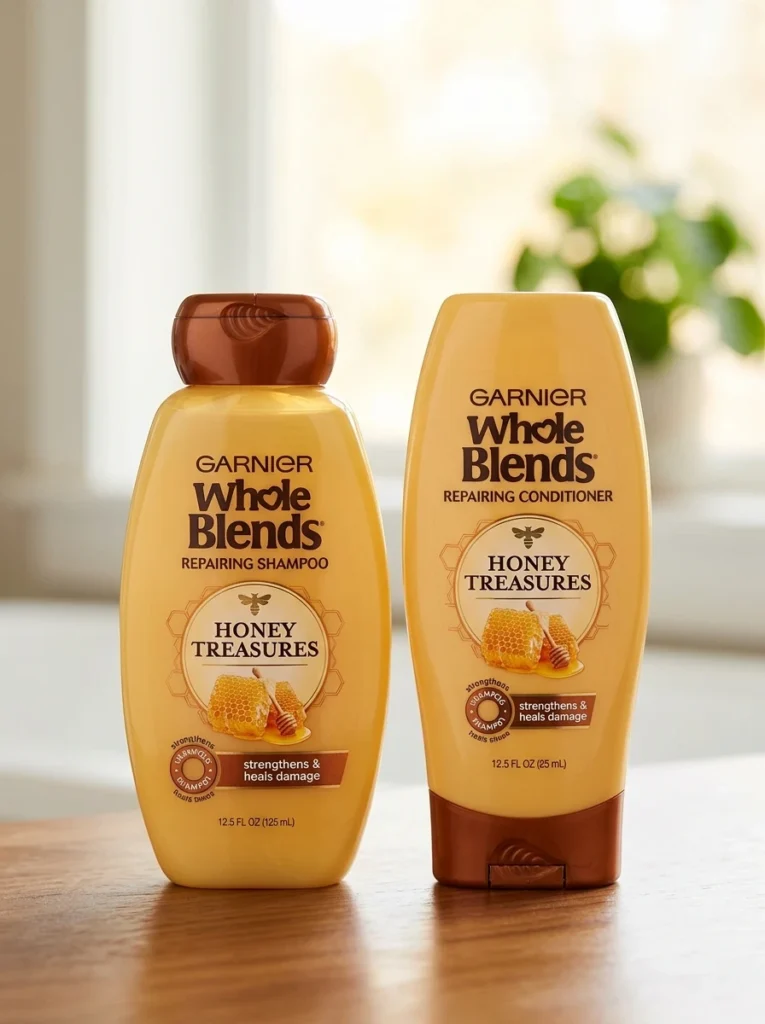 H2 Start with the Garnier Whole Blends Honey Treasures Duo