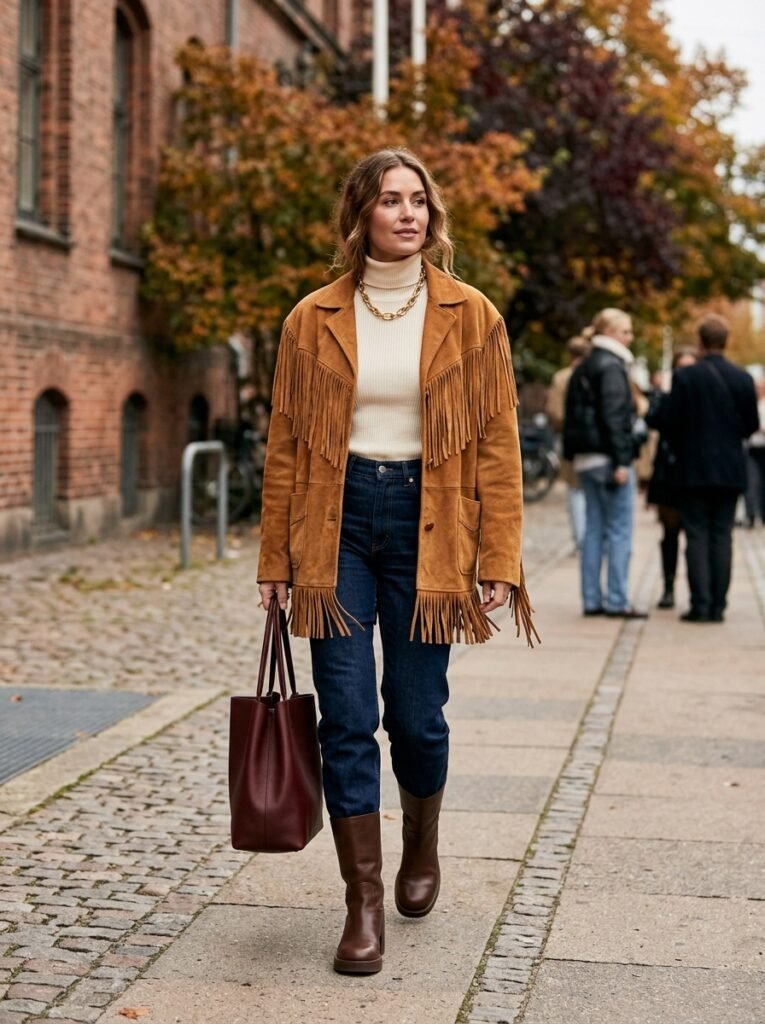 Suede Fringe Jackets