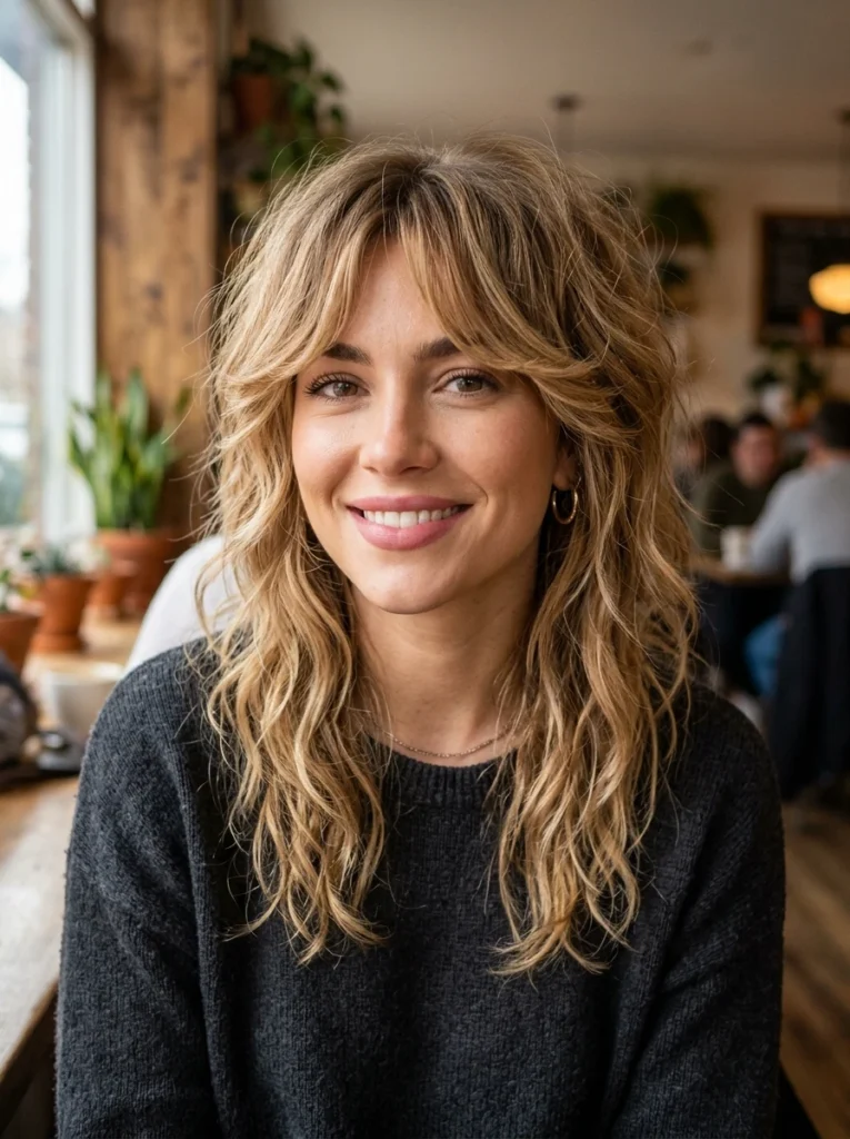 Textured Shag Cut with Face-Framing Pieces