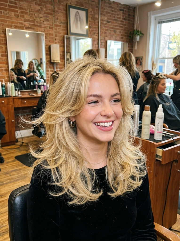 The 90s Bouncy Blowout Hairstyle
