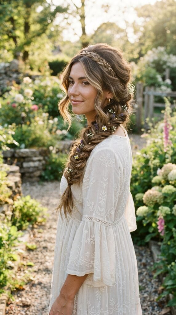 The Bohemian Fishtail Side Braid Hairstyle