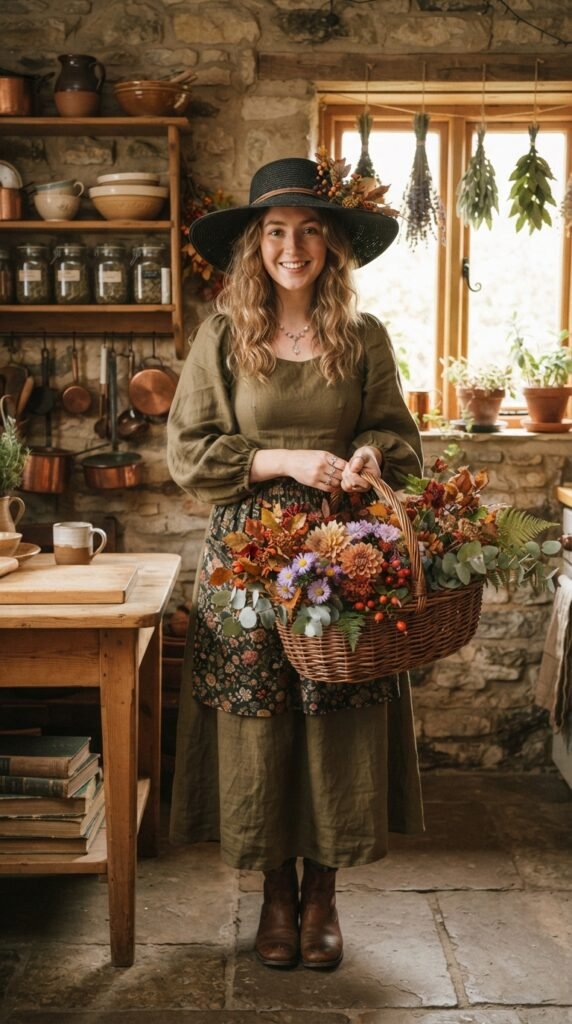 The Classic Cottagecore Witch Outfit