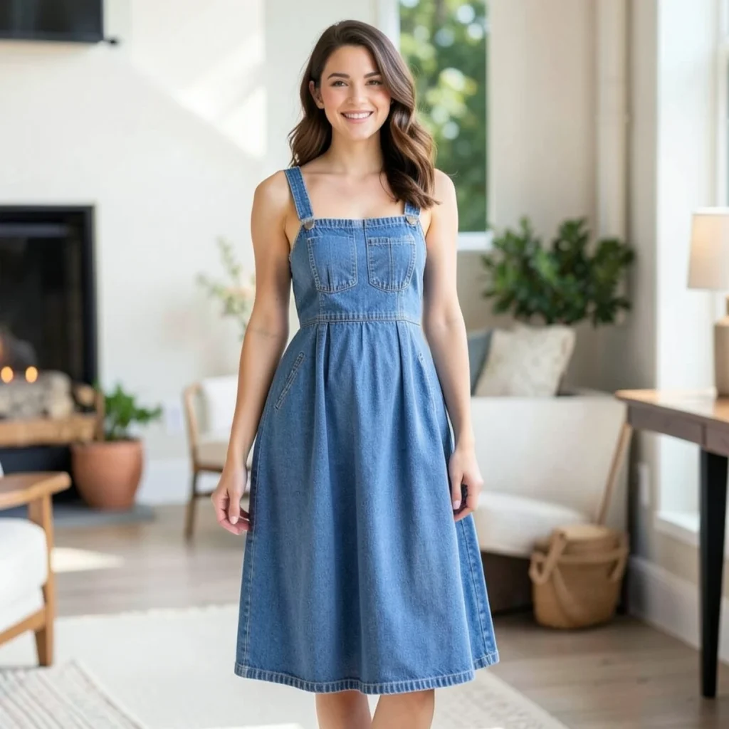 The Classic Denim Sundress Look