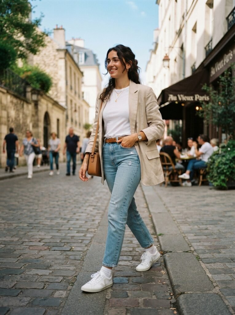 The Classic White Sneaker Outfit