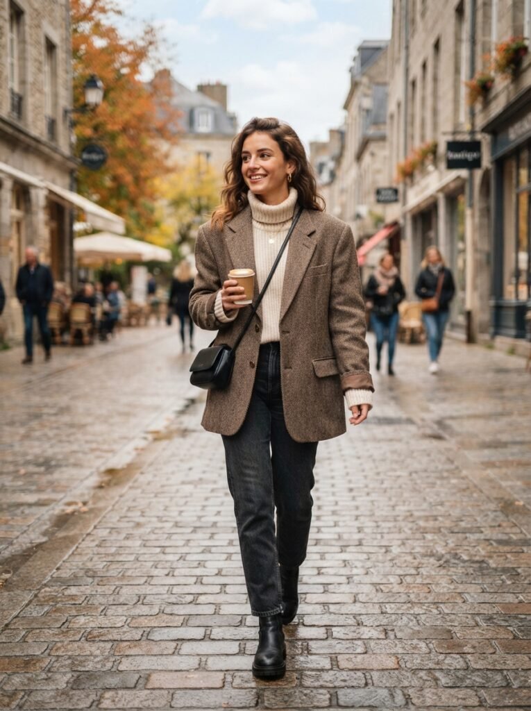 The Cozy Oversized Blazer Look