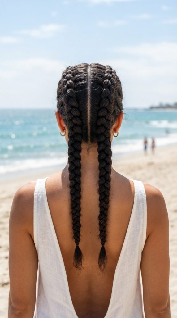 The Double Dutch Braids Hairstyle