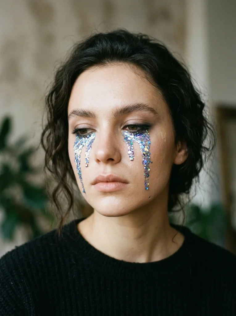  The Glitter Tear Drops