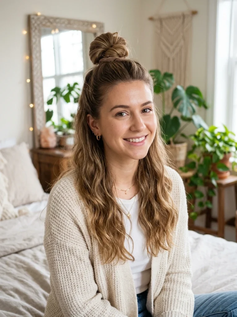 The Half-Up Top Knot