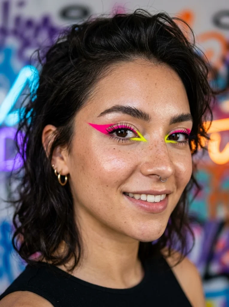  The Neon Eyeliner Wing