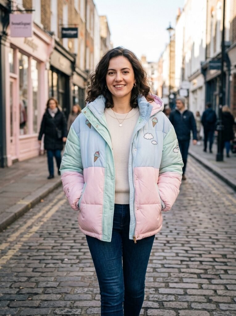  The Sweet Pastel Puffer Jacket