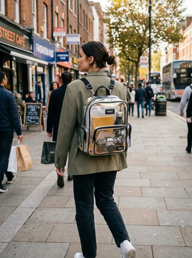 Trendy Transparent Backpack