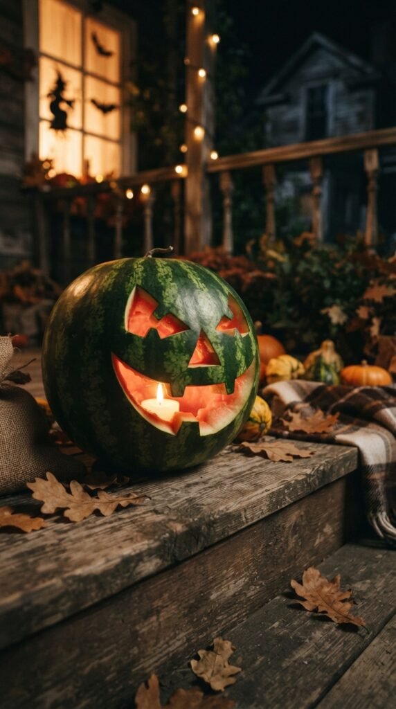 The Spewing Watermelon Jack-o'-Lantern