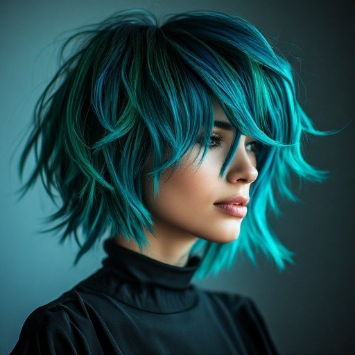 Transformative Teal Hairstyle Tint